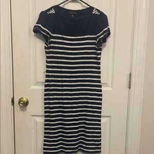 Polo by Ralph Lauren Blue and White Sheath Mini Dress